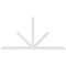 Ekena Millwork Saratoga Architectural Grade PVC Gable Bracket, 108"W x 54"H x 2"D x 4"F, 12/12 Pitch GBP108X54X0204SAR00 - alternate 4